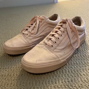 Vans classic in peach color